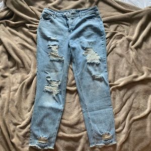 Size 14 Distressed Wild Fable Mom Jeans